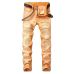 Nostalgic ripped motorcycle jeans Jeans for Men's Long Jeans #99908601