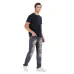 Nostalgic ripped motorcycle jeans Jeans for Men's Long Jeans #99908601