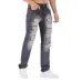 Nostalgic ripped motorcycle jeans Jeans for Men's Long Jeans #99908601