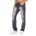 Nostalgic ripped motorcycle jeans Jeans for Men's Long Jeans #99908601