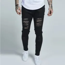 ripped jeans for Men's Long Jeans #99899880