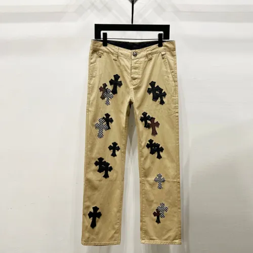 Chrome Hearts 40 patch cross chino khaki pants #B53366