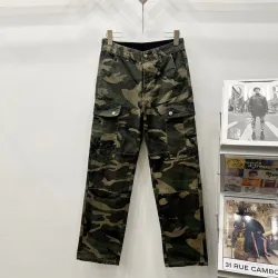Chrome Hearts Cross Men's Camouflage Overalls Rock Straight Hip-Hop Casual Pants #B53775