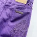 Chrome Hearts Jeans for Men Purple Combo Embroidered #B53839