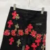 Chrome Hearts Red, White, Black, & Leopard Cross Patch Carpenter Pants #B53365