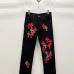 Chrome Hearts Red, White, Black, & Leopard Cross Patch Carpenter Pants #B53365