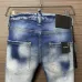 2025 DSQ2 Men's Denim Jeans  Bold ICON Print with Faded Wash for Trend - Setting Gentlemen #B54863