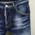 2025 DSQ2 Men's Denim Jeans Bold Red Maple Leaf Print with Faded Wash for Trendy Gentlemen #B54871