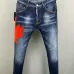 2025 DSQ2 Men's Denim Jeans Bold Red Maple Leaf Print with Faded Wash for Trendy Gentlemen #B54871