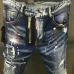 DSQ2 Men's Denim Jeans Edgy Distressed Design with Paint Splatter and Zipper Detail for Fashion Rebels #B54864