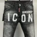 DSQ2 Men's Denim Jeans Edgy Distressed Design with Paint Splatter and Zipper Detail for Fashion Rebels #B54869