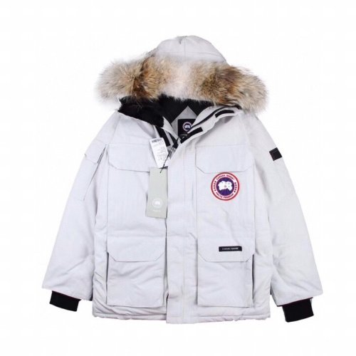 Canada goose jacket 19fw expedition wolf hairs 80% white duck down 1:1 quality Canada goose down coat #99901927