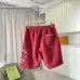 Chrome Hearts Pants for Chrome Hearts Short pants for men Black/Red/Blue #B53782