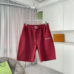 Gucci Pants for Gucci short Pants for men high quality Black/White/Red #B53282