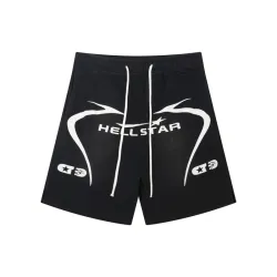 Hellstar Short pants Black/Grey/Red #B53184