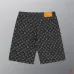 Louis Vuitton Black Denim Print Shorts #B52915