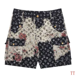  Bleach Effect Monogram Denim Pants #B52912