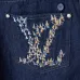 Louis Vuitton Lettering embroidered denim shorts #B52914