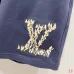 Louis Vuitton Short Pants for men Pure Cotton Black/Blue #B52911