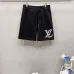 Louis Vuitton Short Pants for men Pure Cotton Black/Blue #B52911