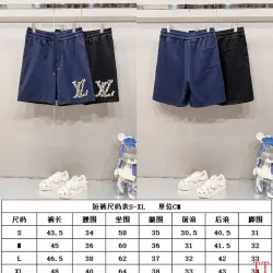  Short Pants for men Pure Cotton Black/Blue #B52911