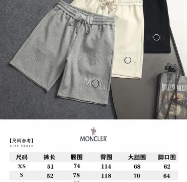 Moncler pants for Moncler  short pants  for men #B66139