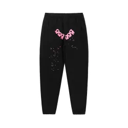 Sp5der Angel Number Sweatpant Black Men's  #B50827