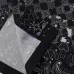 Amiri Black Patterned Cuban Collar Short Sleeve Shirt With Artistic Details #B54193