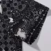 Amiri Black Patterned Cuban Collar Short Sleeve Shirt With Artistic Details #B54193