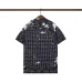 Amiri Black Patterned Cuban Collar Short Sleeve Shirt With Artistic Details #B54193