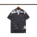 Amiri Black Patterned Cuban Collar Short Sleeve Shirt With Artistic Details #B54193