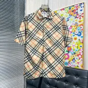 Burberry Shirts for Burberry AAA+ Shorts-Sleeved Shirts for men #B53127