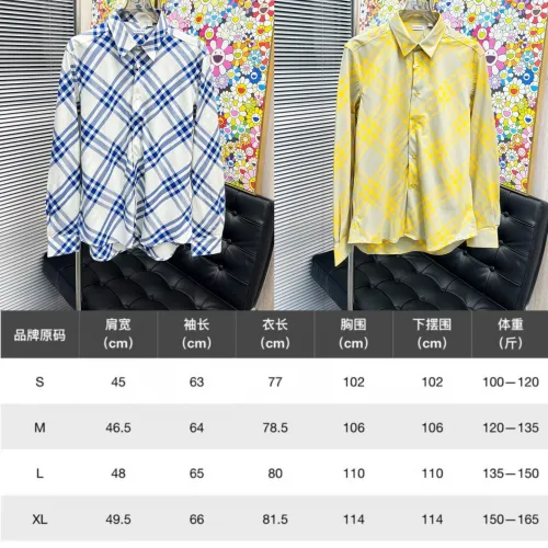 Burberry Shirts for Men's Burberry Long-Sleeved Shirts #B58471
