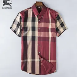 Burberry Shirts for Men's Burberry Shorts-Sleeved Shirts #999494