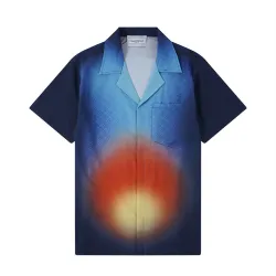 Casablanca Shirts Gradient Silk Short Sleeve Shirt #B53680