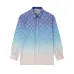 Casablanca Shirts Jacquard Gradient Long Sleeve Silk Shirt #B53679