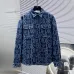 Dior shirts for Dior Long-Sleeved Shirts for men Black/Blue #B53709