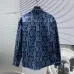 Dior shirts for Dior Long-Sleeved Shirts for men Black/Blue #B53709