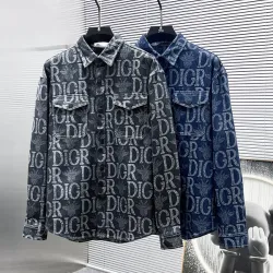 Dior shirts for Dior Long-Sleeved Shirts for men Black/Blue #B53709