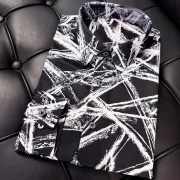 Alexander McQueen Shirts for Alexander McQueen Long-Sleeved Shirts for men #B40407
