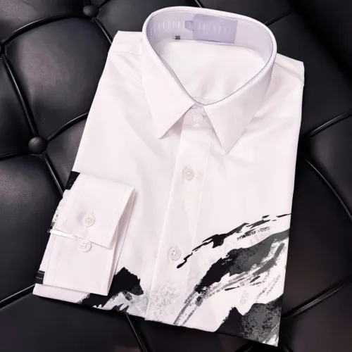 Alexander McQueen Shirts for Alexander McQueen Long-Sleeved Shirts for men #B40409