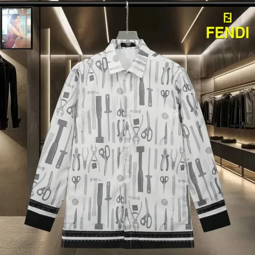 Fendi Shirts for Fendi Long-Sleeved Shirts for men #B45724