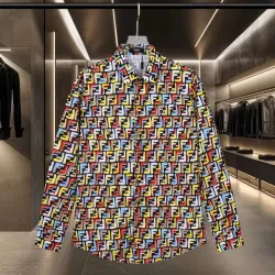 Fendi Shirts for Fendi Long-Sleeved Shirts for men #B51396