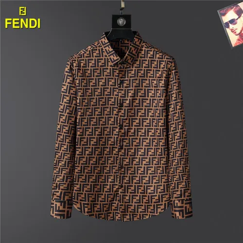 Fendi Shirts for Fendi Long-Sleeved Shirts for men #B63258