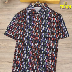 Fendi Shirts for Fendi Short-Sleeved Shirts for men #99920008