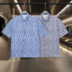 Fendi Shirts for Fendi Short-Sleeved Shirts for men #B51393