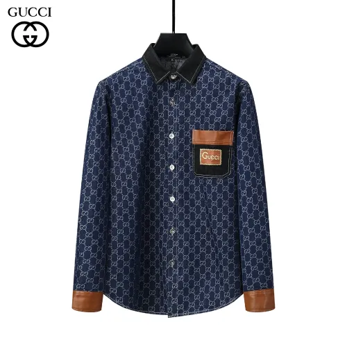 Gucci shirts for Gucci long-sleeved shirts for men #9999928515