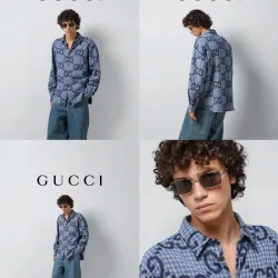 Gucci shirts for Gucci long-sleeved shirts for men #B42987