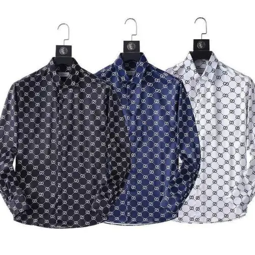 Gucci shirts for Gucci long-sleeved shirts for men #B50813