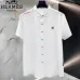 HERMES shirts for HERMES Short sleeved shirts for men #B65071